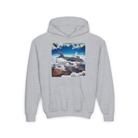 Frequent Flyer Miles Series Print #9 Youth Heavy Blend Hooded Sweatshirt