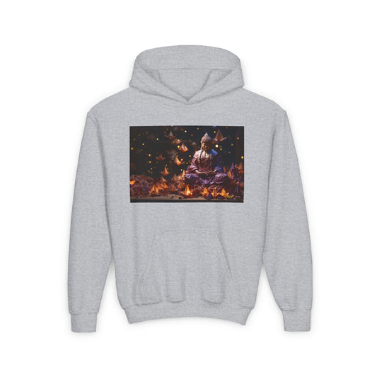 Ascending Buddah Series Print #6 Youth Heavy Blend Hooded Sweatshirt