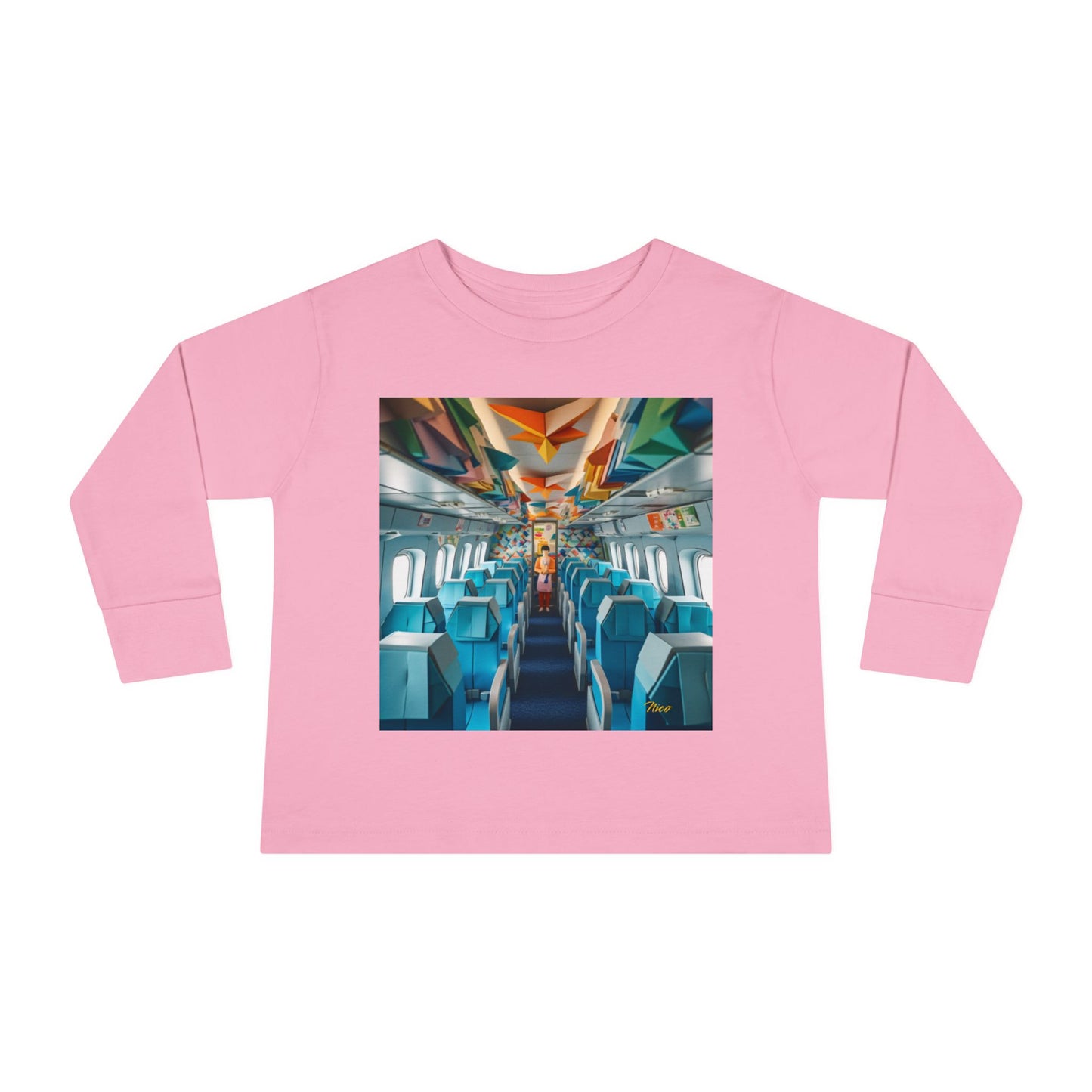 Big Ol' Jet Airliner Series Print #6 Toddler Long Sleeve Tee