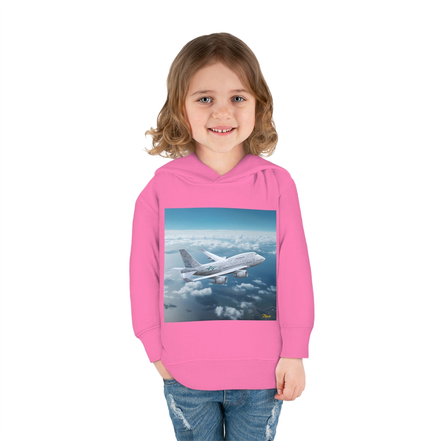 Frequent Flyer Miles Series Print #3 Toddler Pullover Fleece Hoodie