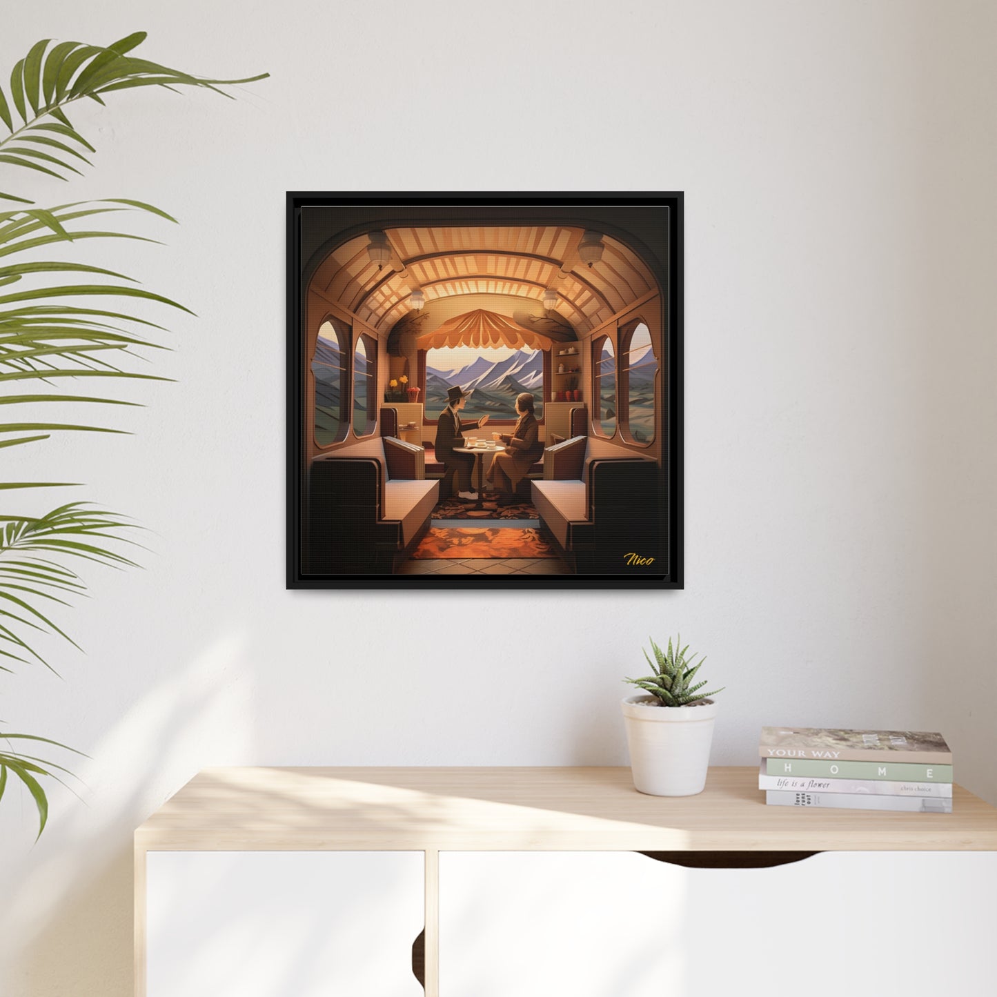 Orient Express Series Print #10 - Black Framed Canvas Print