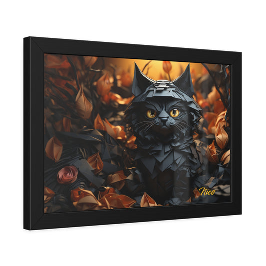 Halloween 2024 Series "The Kitty Of Evil!" Print #2 - Framed Fine Art Paper Print