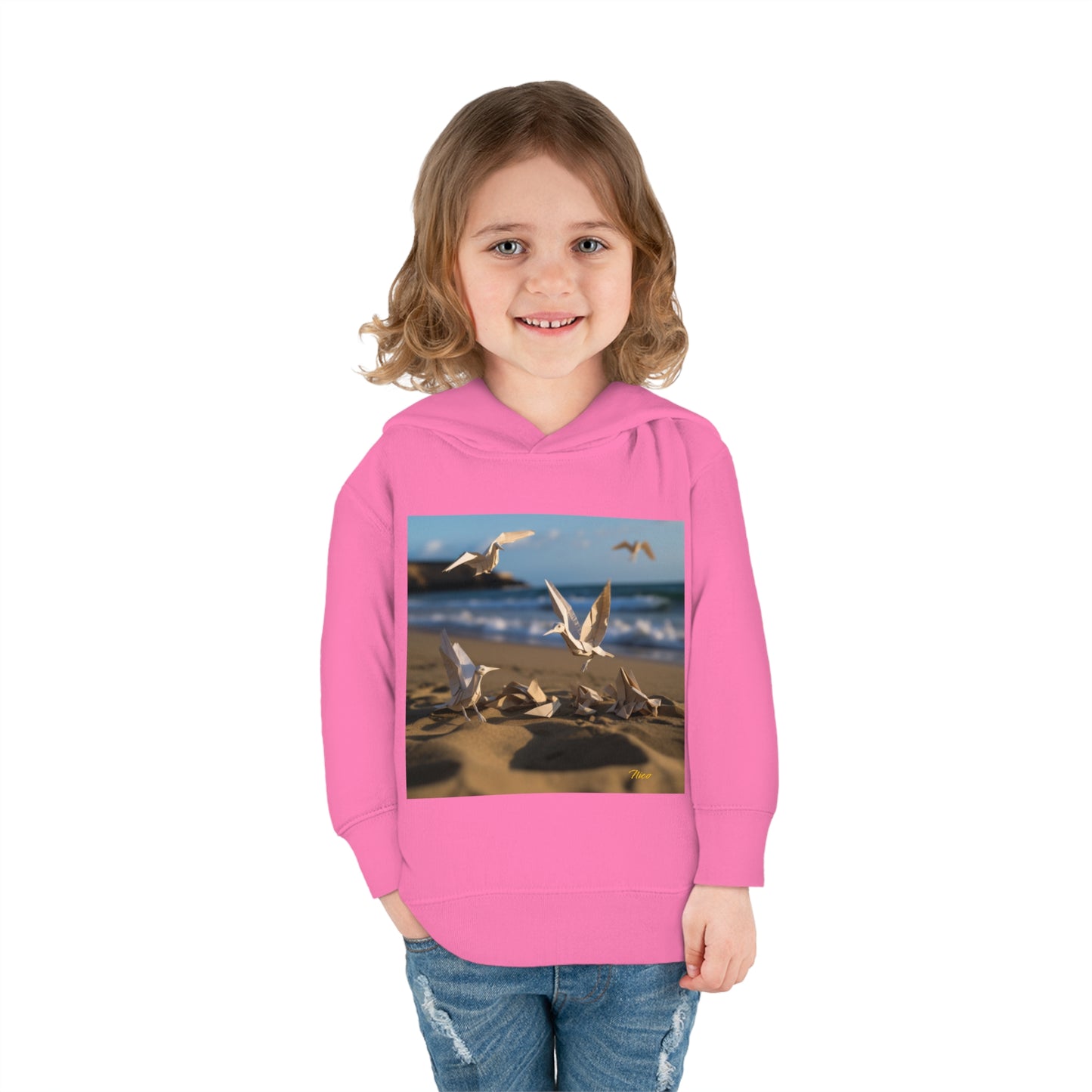 By The Seaside Series Print #7 Toddler Pullover Fleece Hoodie