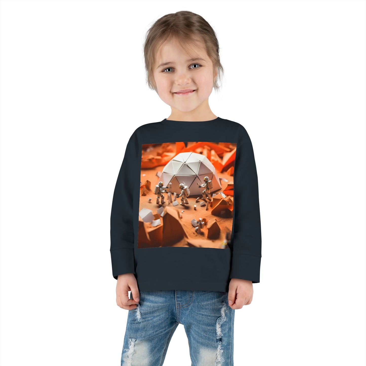 Elons' Dream Series Print #8 Toddler Long Sleeve Tee