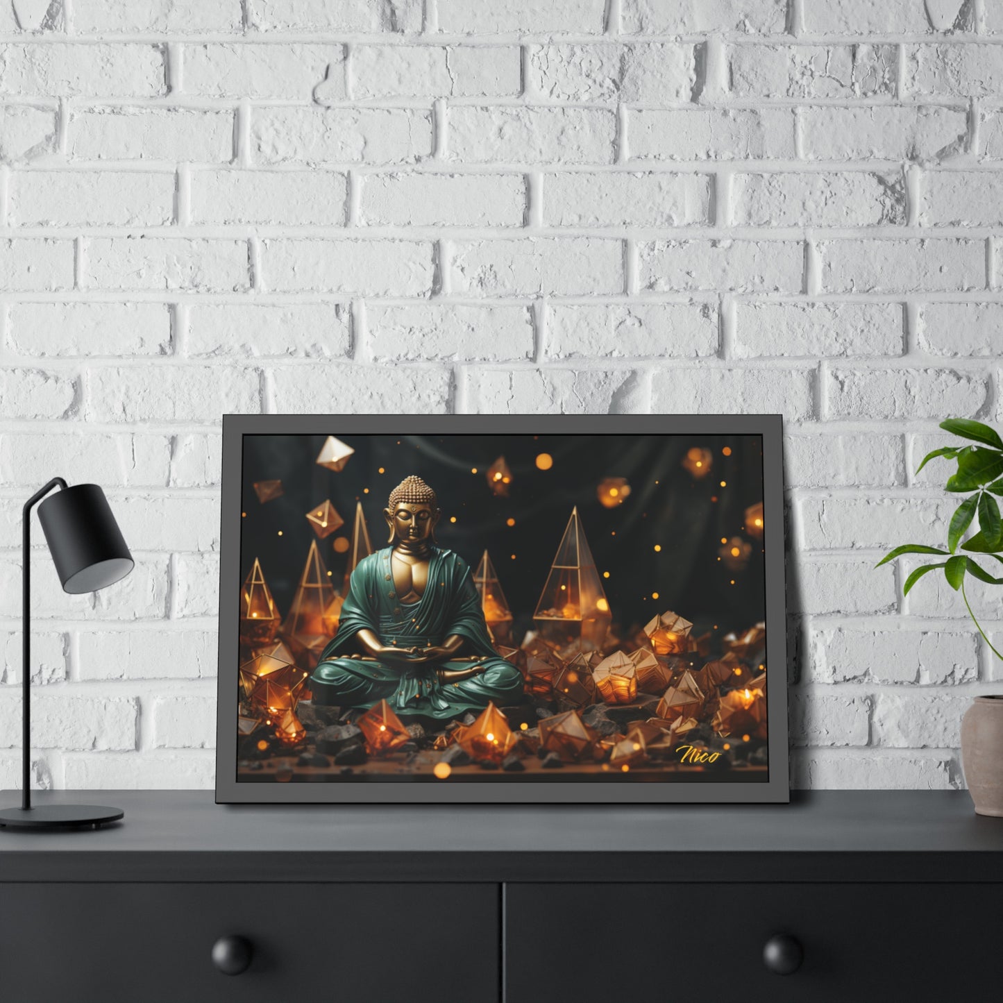 Ascending Buddha Series Print #4 - Framed Fine Art Paper Print