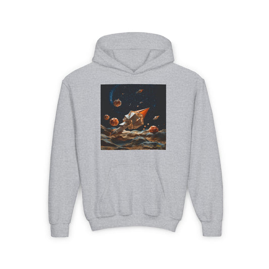 Elons' Dream Series Print #3 Youth Heavy Blend Hooded Sweatshirt