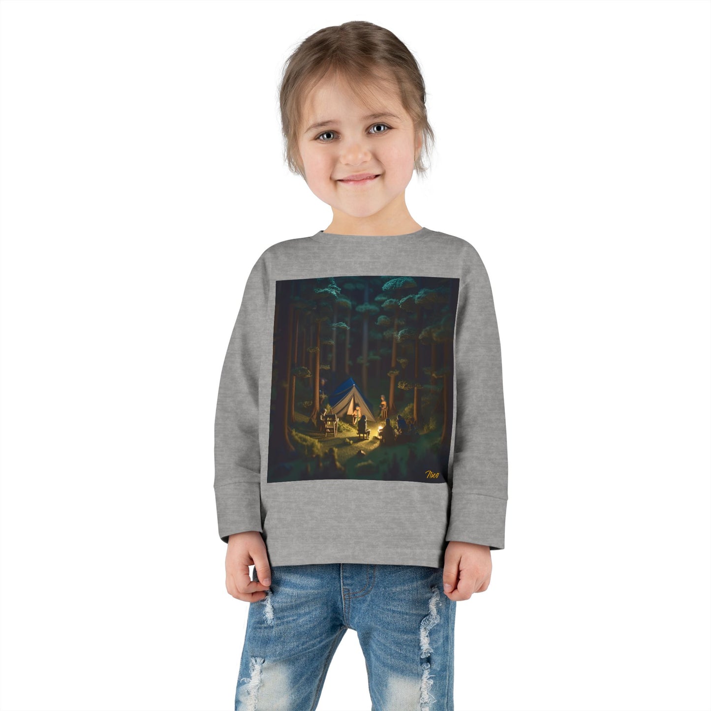 Under The Starry Skies Series Print #6 Toddler Long Sleeve Tee