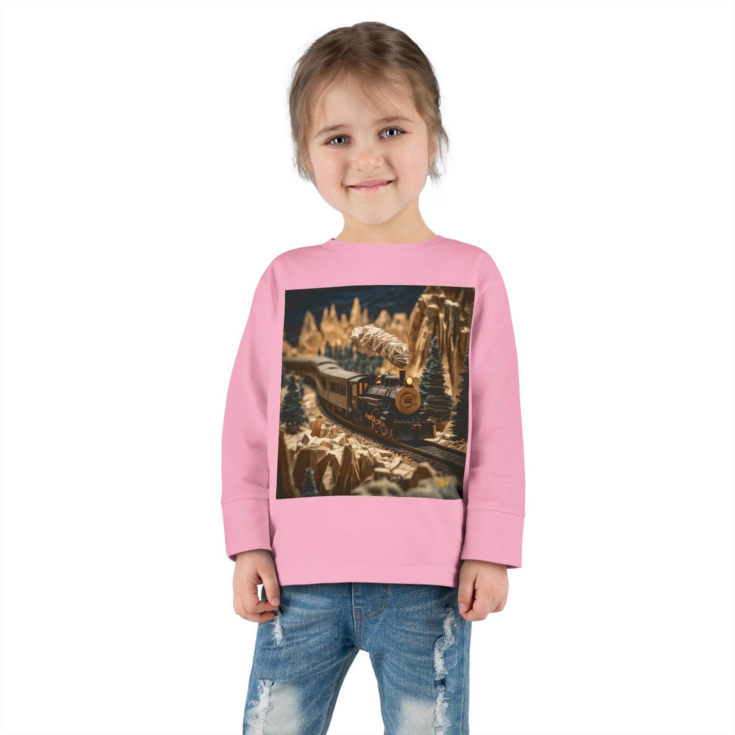 Orient Express Series Print #1 Toddler Long Sleeve Tee