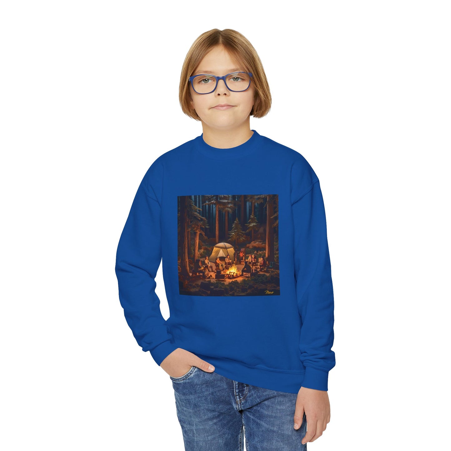 Under The Starry Skies Series Print #4 Youth Crewneck Sweatshirt