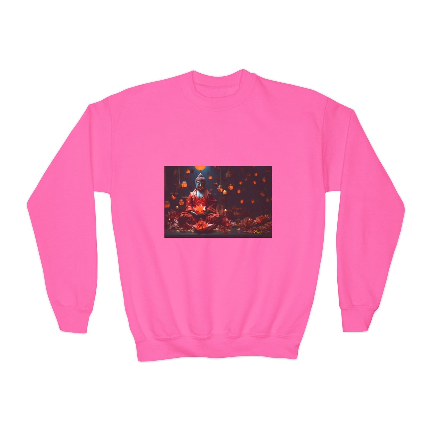 Ascending Buddah Series Print #2 Youth Crewneck Sweatshirt