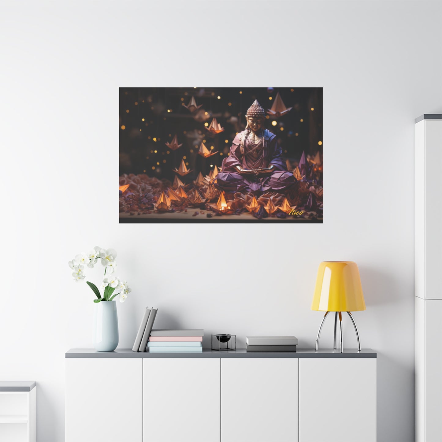 Ascending Buddha Series Print #6 - Streched Matte Canvas Print, 1.25" Thick