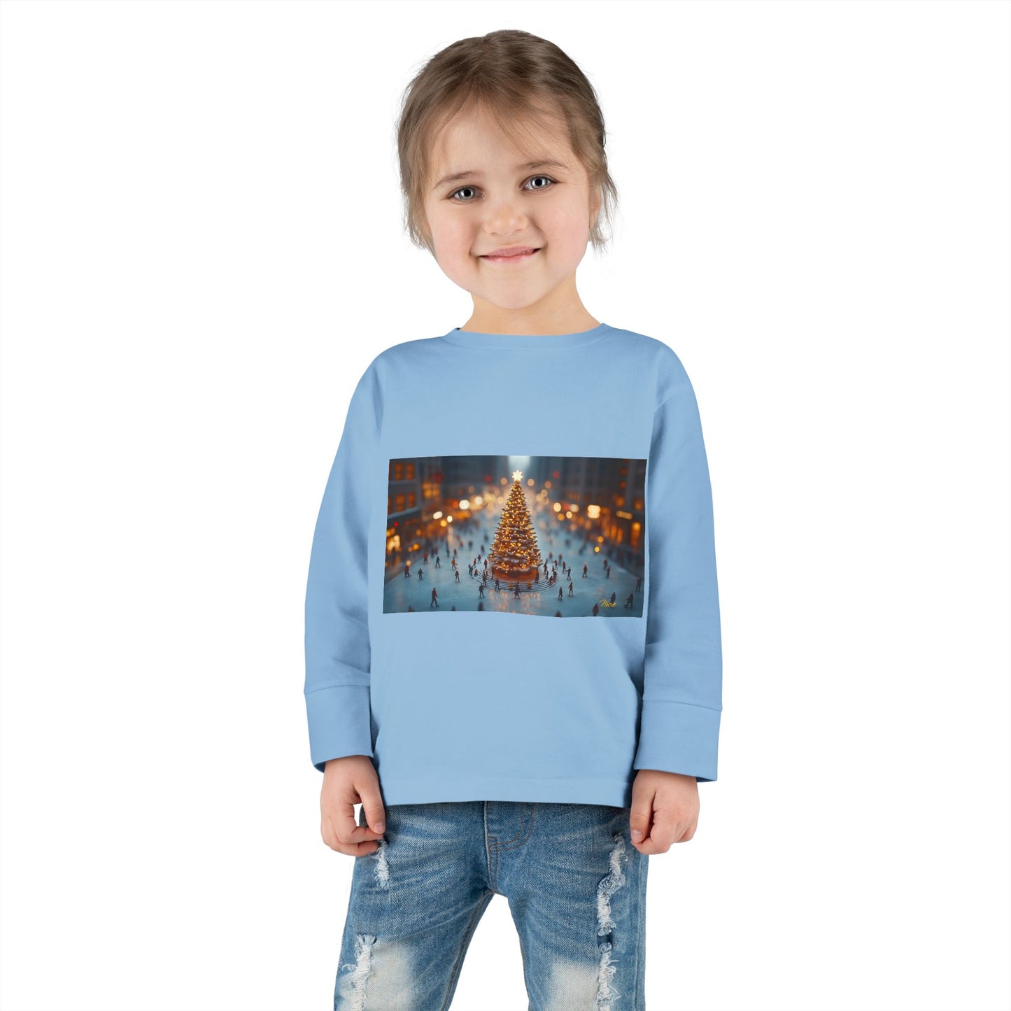 Chirstmas 2024 Series Print #7 Toddler Long Sleeve Tee