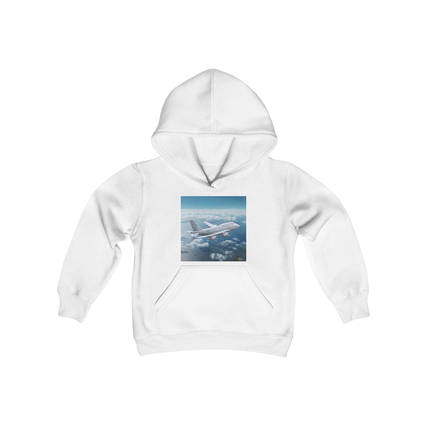 Frequent Flyer Miles Series Print #3 Youth Heavy Blend Hooded Sweatshirt