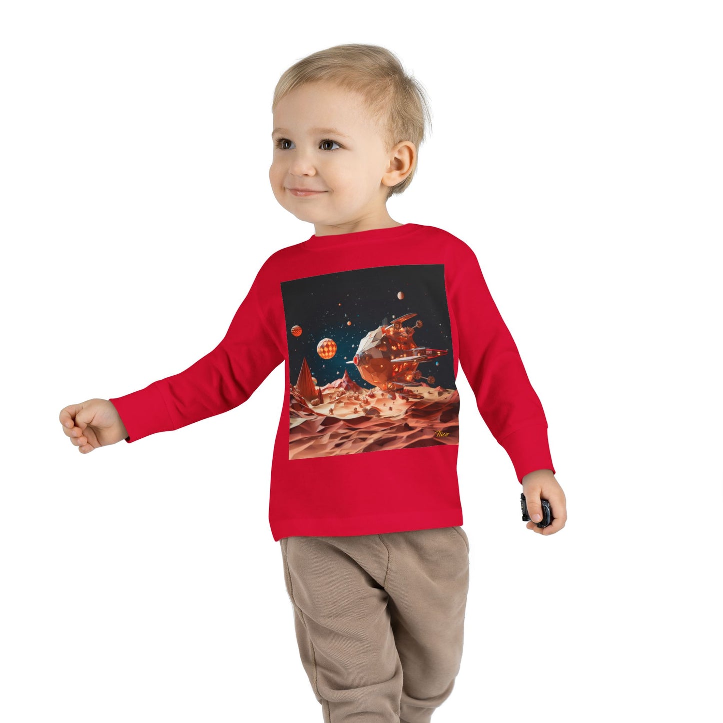 Elons' Dream Series Print #5 Toddler Long Sleeve Tee