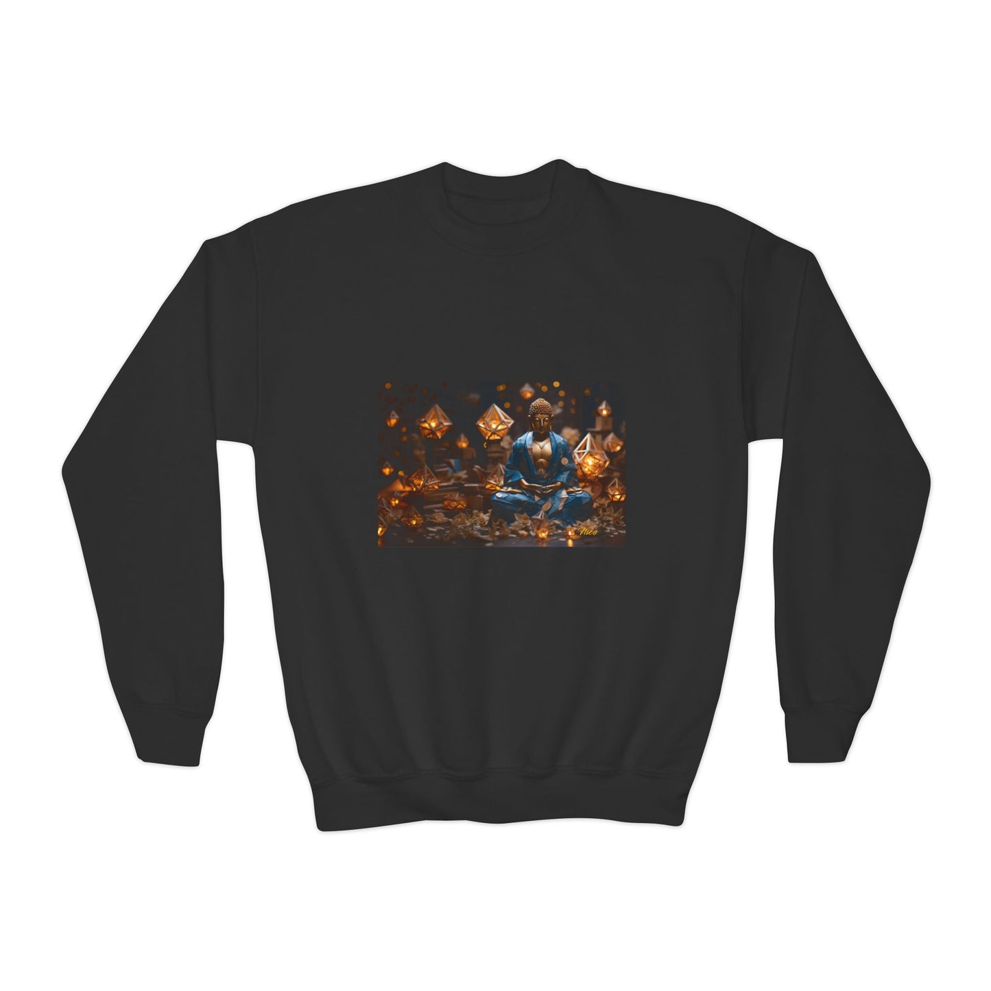 Ascending Buddah Series Print #3 Youth Crewneck Sweatshirt