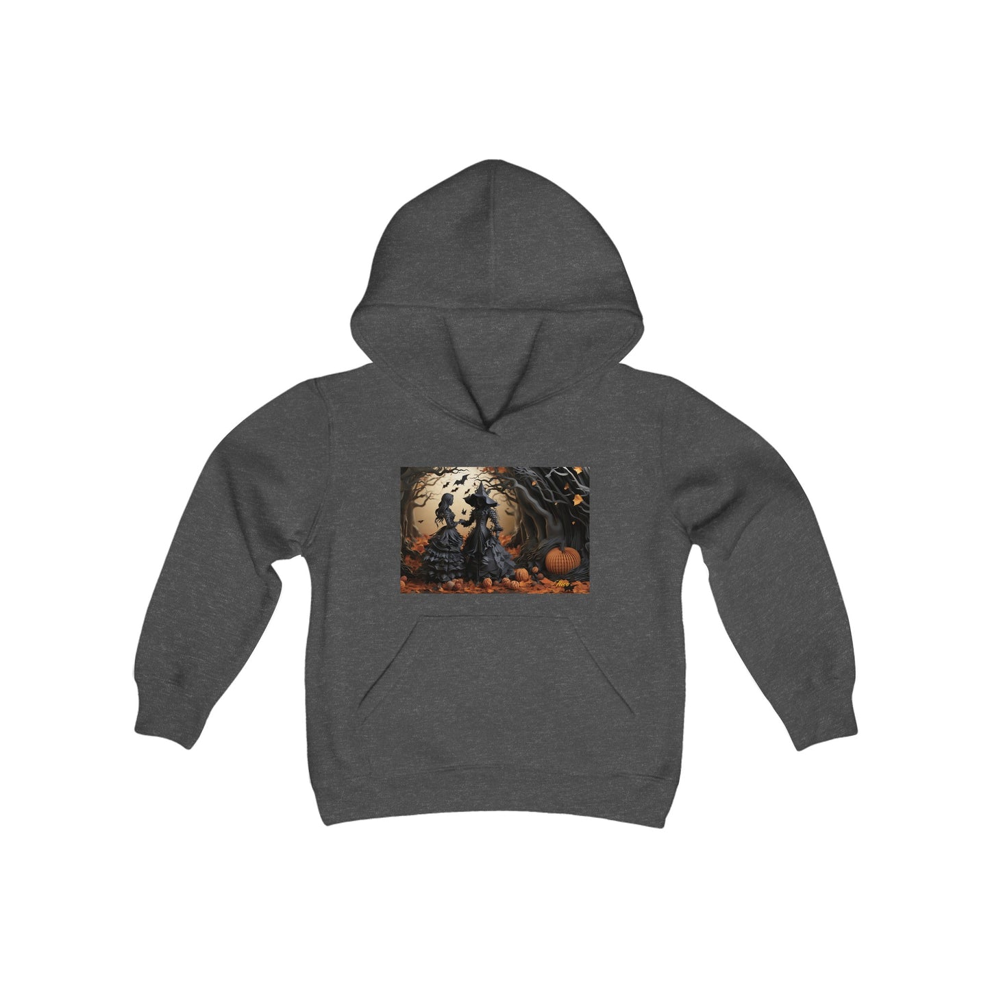 Halloween 2024 Series Print #9 Youth Heavy Blend Hooded Sweatshirt