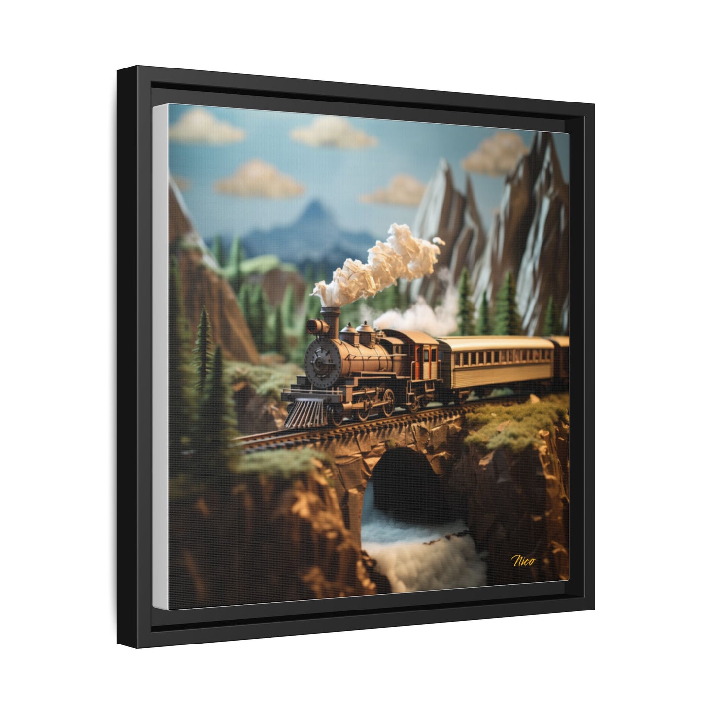 Orient Express Series Print #5 - Black Framed Canvas Print