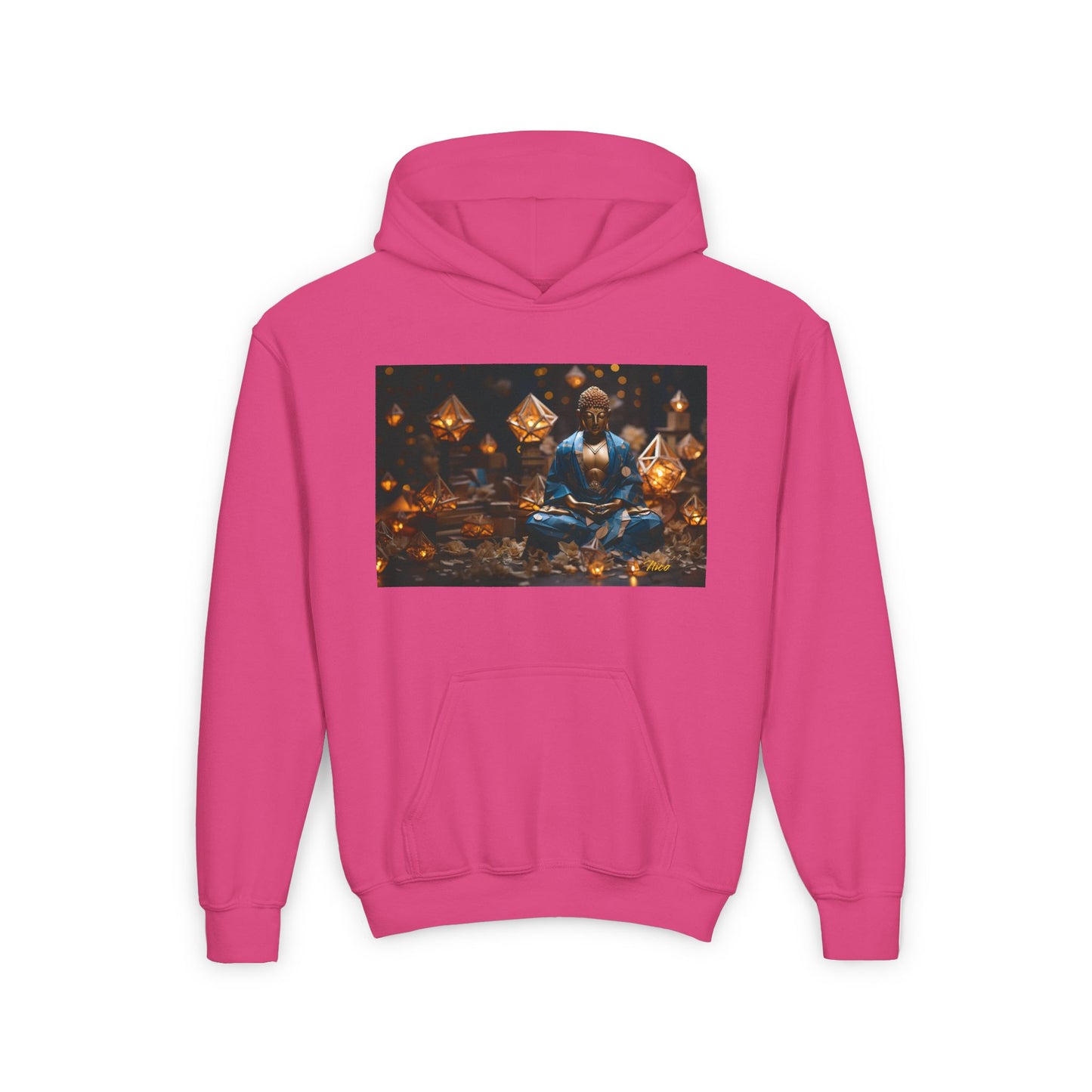 Ascending Buddah Series Print #3 Youth Heavy Blend Hooded Sweatshirt