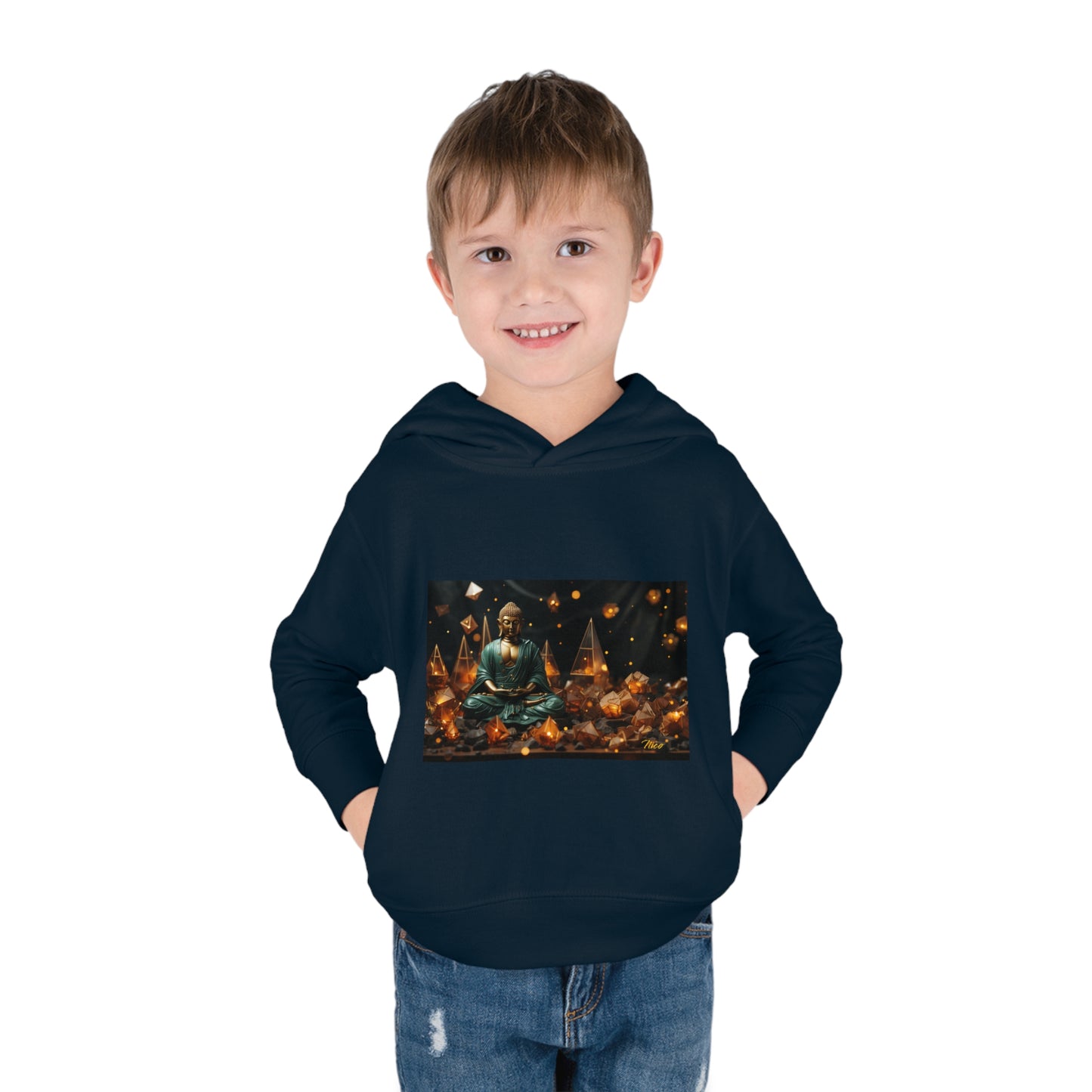 Ascending Buddah Series Print #4 Toddler Pullover Fleece Hoodie