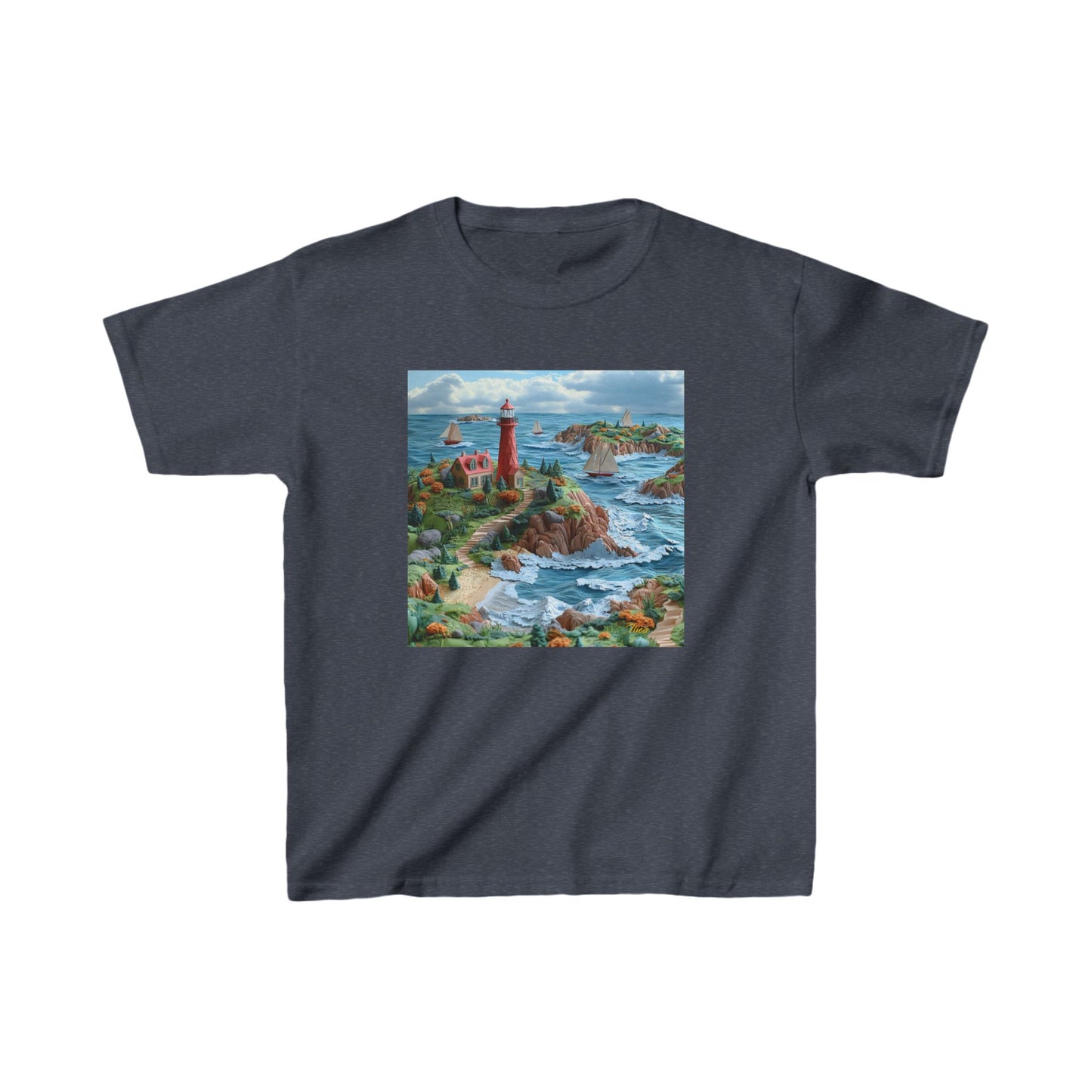 By The Seaside Series Print #6 Kids Heavy Cotton™ Tee