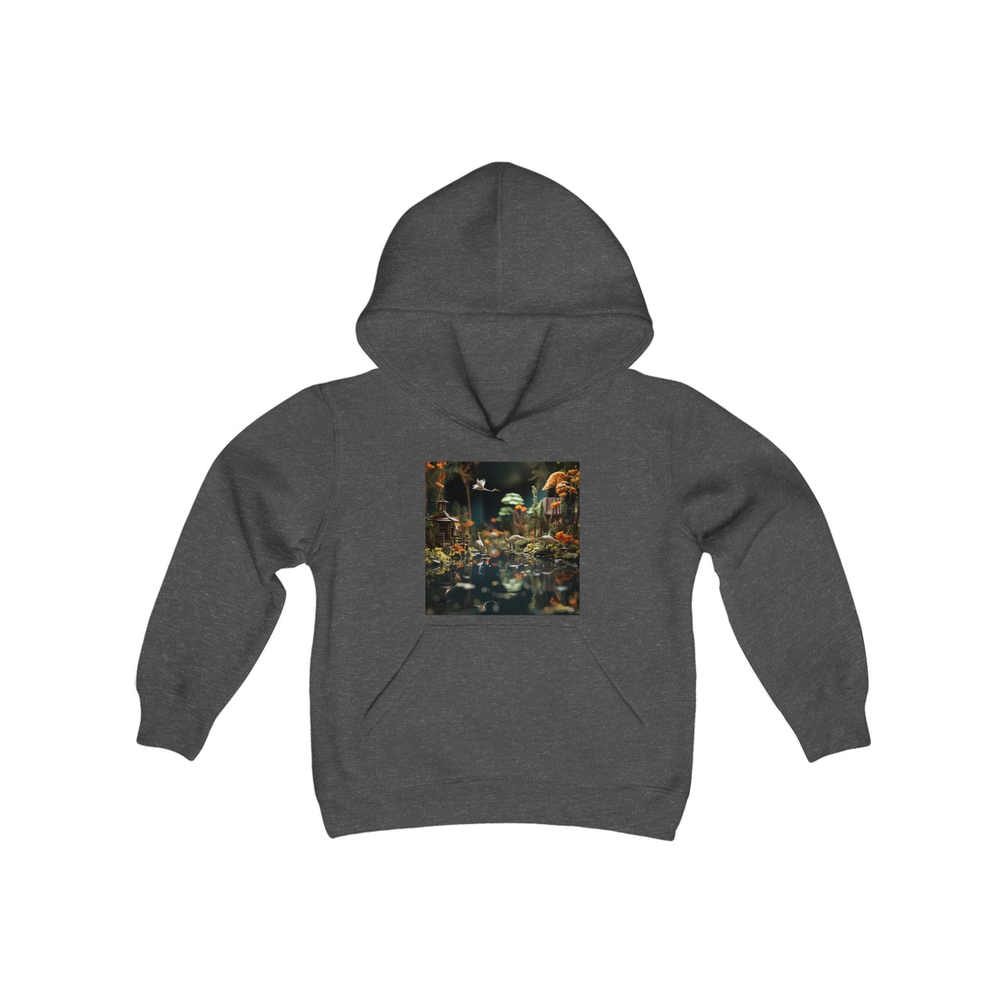 Born On A Bayou Series Print #6 Youth Heavy Blend Hooded Sweatshirt