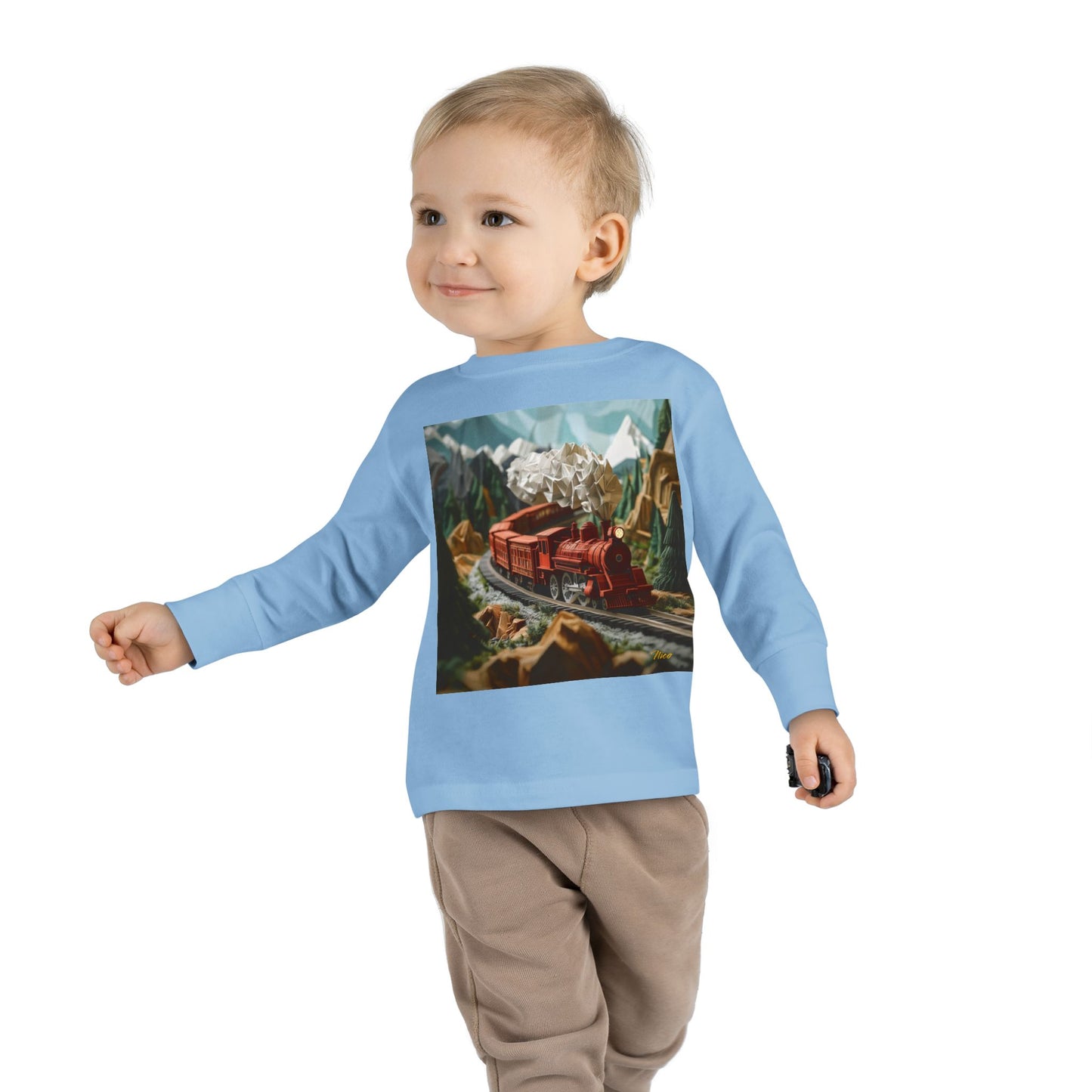 Orient Express Series Print #3 Toddler Long Sleeve Tee