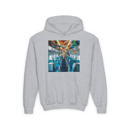 Frequent Flyer Miles Series Print #6 Youth Heavy Blend Hooded Sweatshirt