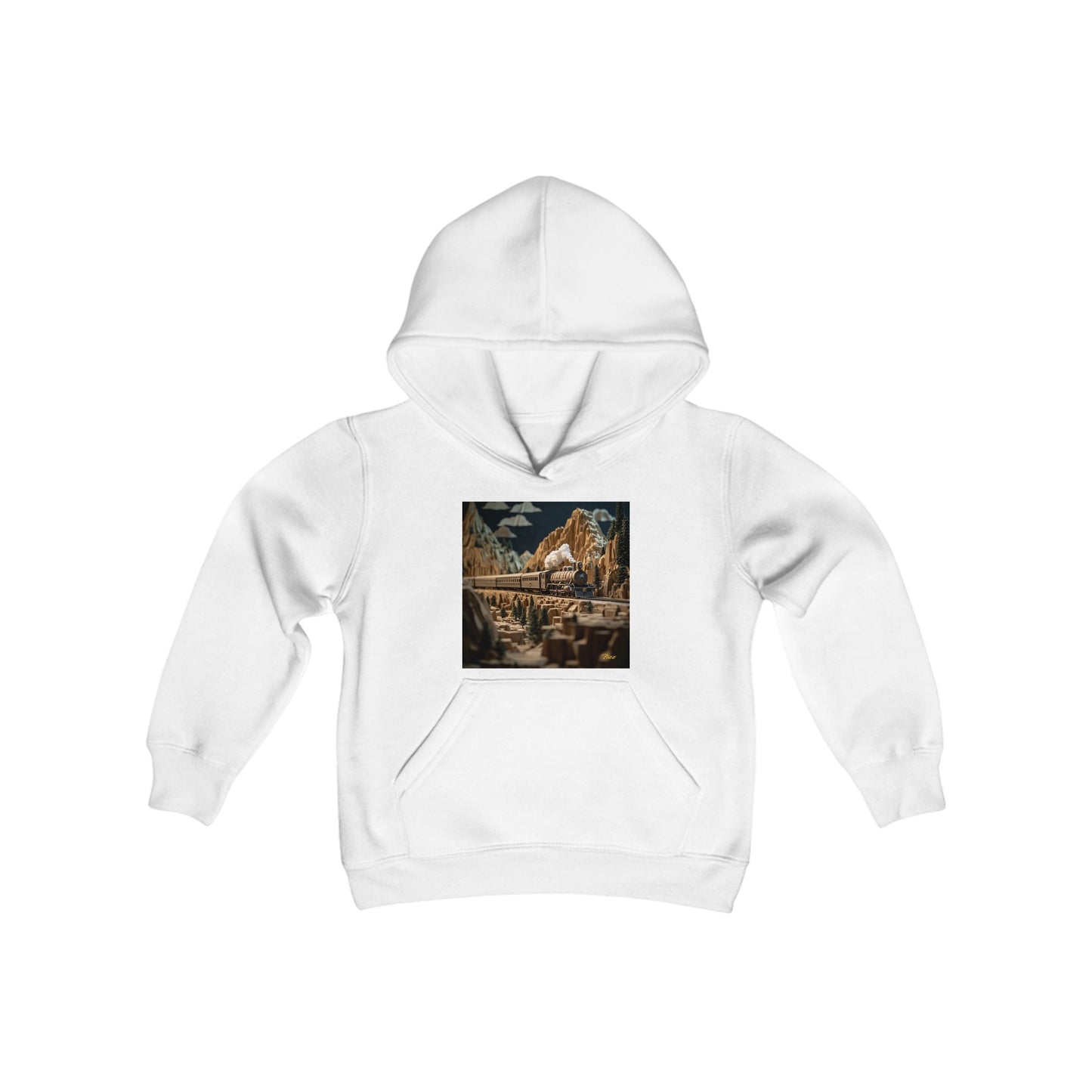 Orient Express Series Print #9 Youth Heavy Blend Hooded Sweatshirt