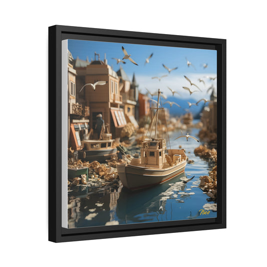 On The Docks By The Bay Series Print #3 - Black Framed Canvas Print