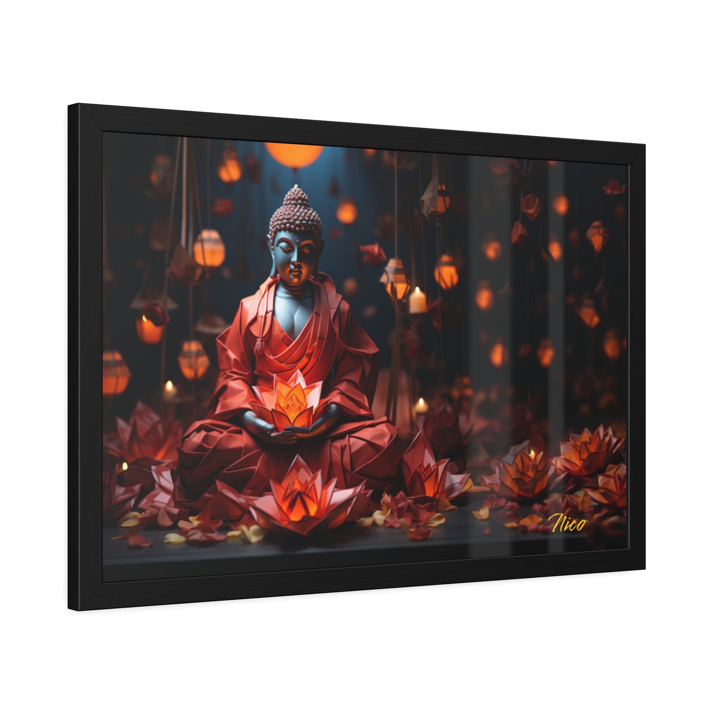 Ascending Buddha Series Print #2 - Framed Fine Art Paper Print