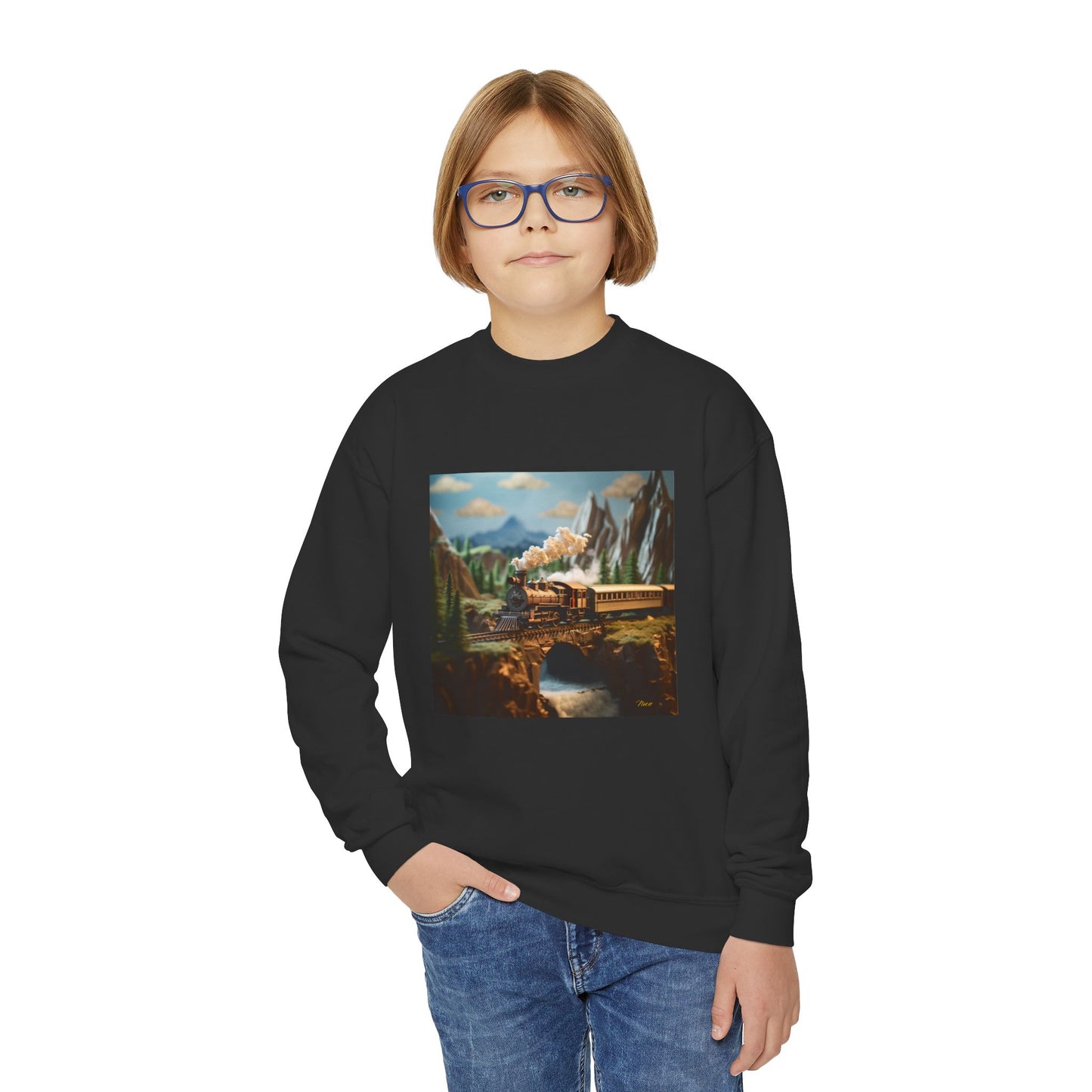 Orient Express Series Print #5 Youth Crewneck Sweatshirt