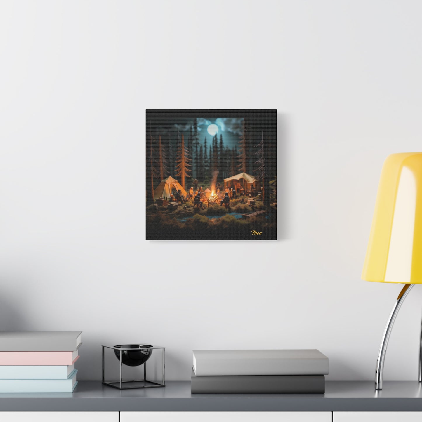 Under The Starry Skies Series Print #8 - Streched Matte Canvas Print, 1.25" Thick