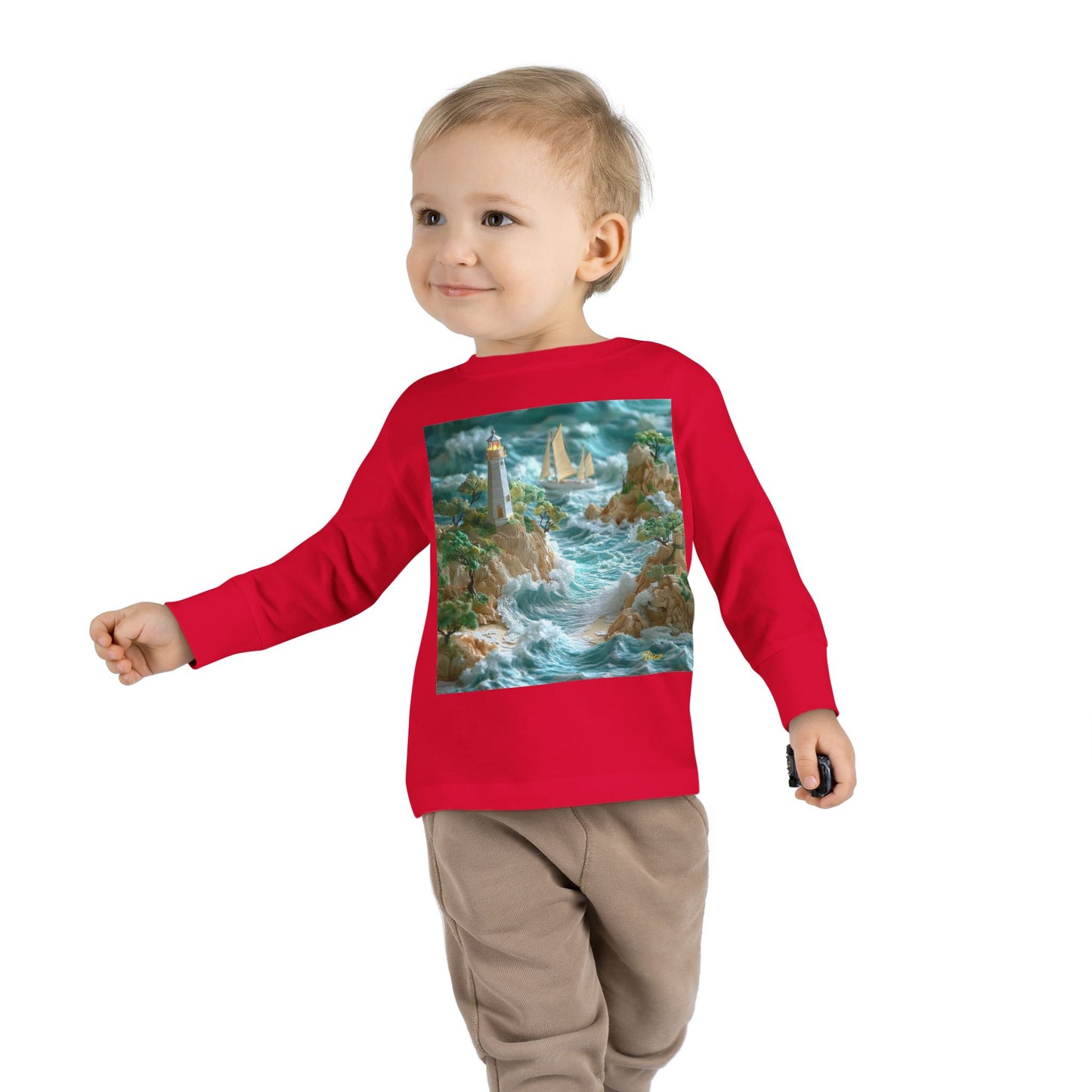 By The Seaside Series Print #9 Toddler Long Sleeve Tee