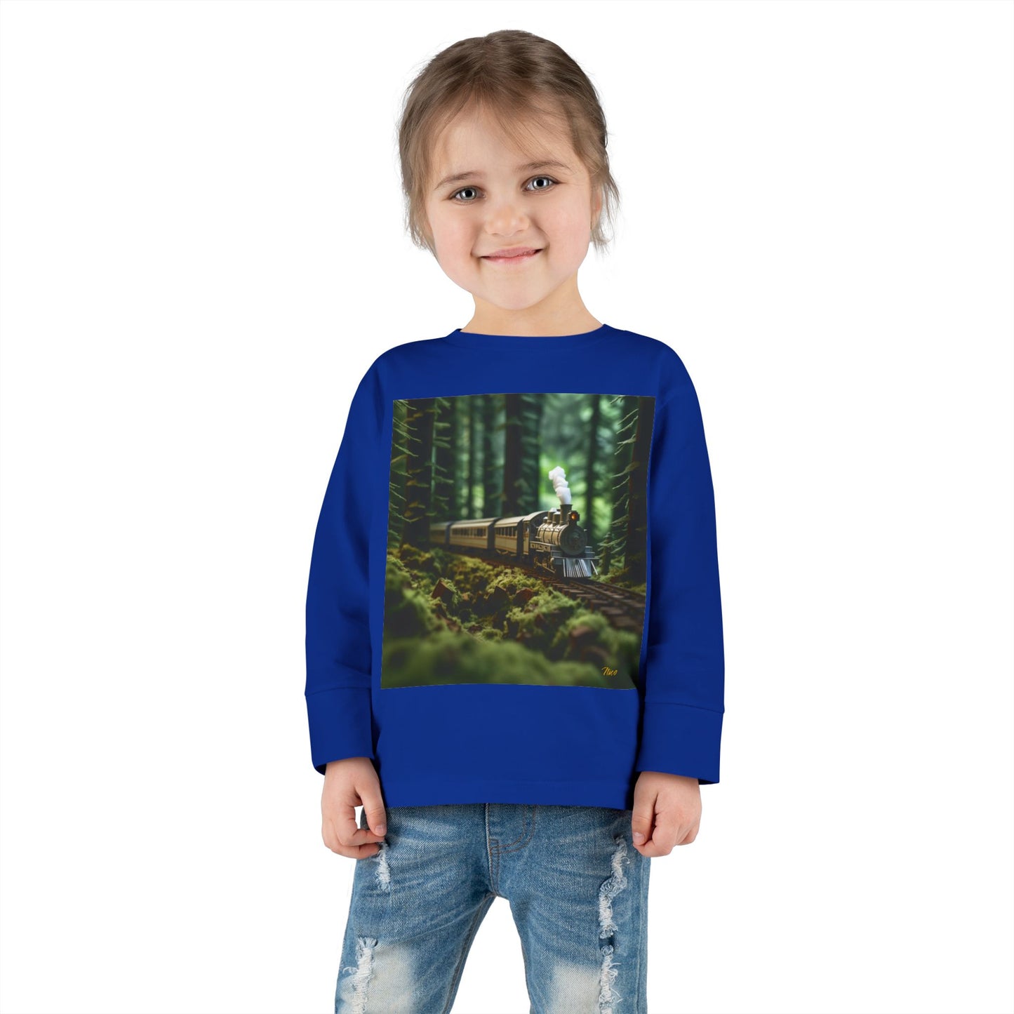 Orient Express Series Print #7 Toddler Long Sleeve Tee