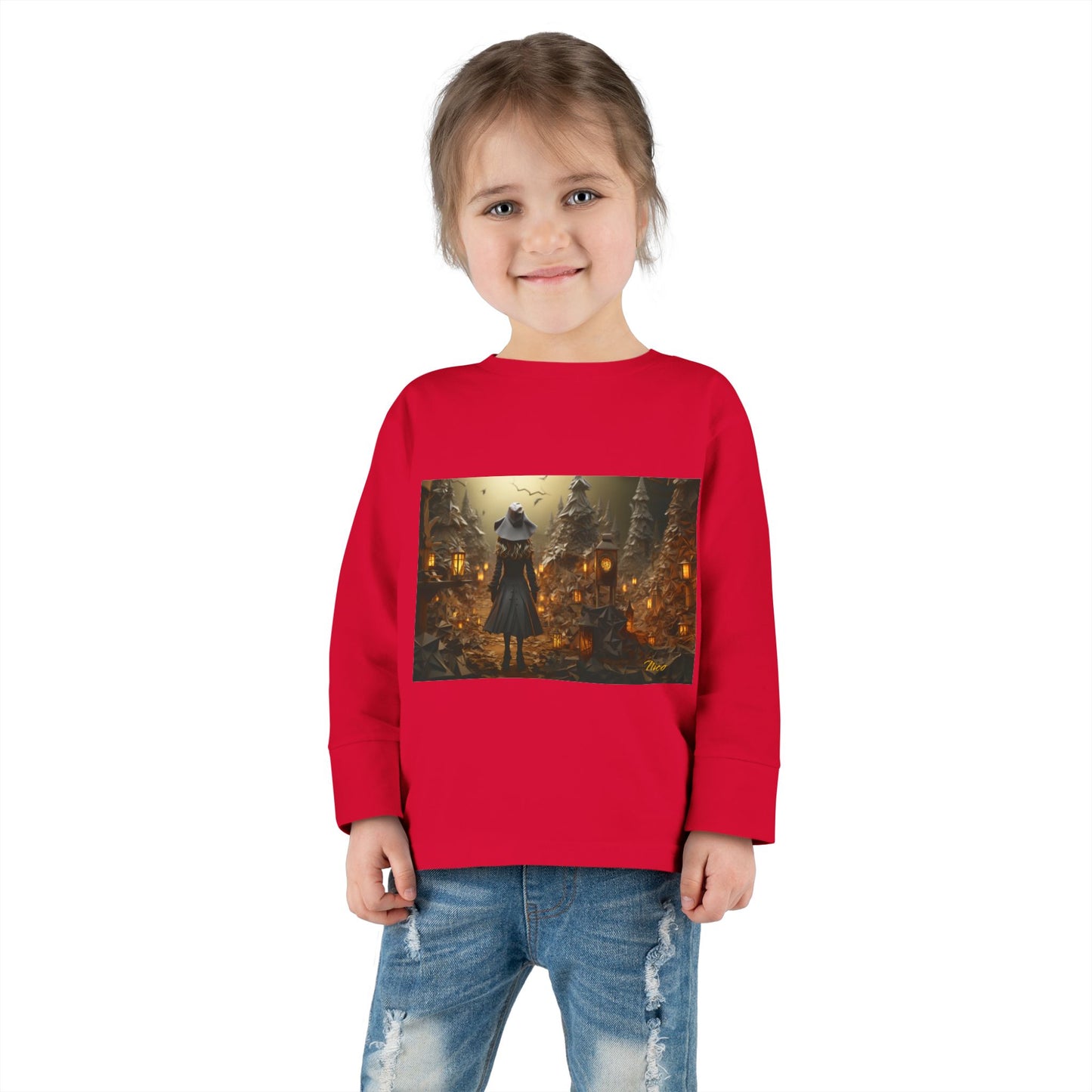 Halloween 2024 Series Print #3 Toddler Long Sleeve Tee