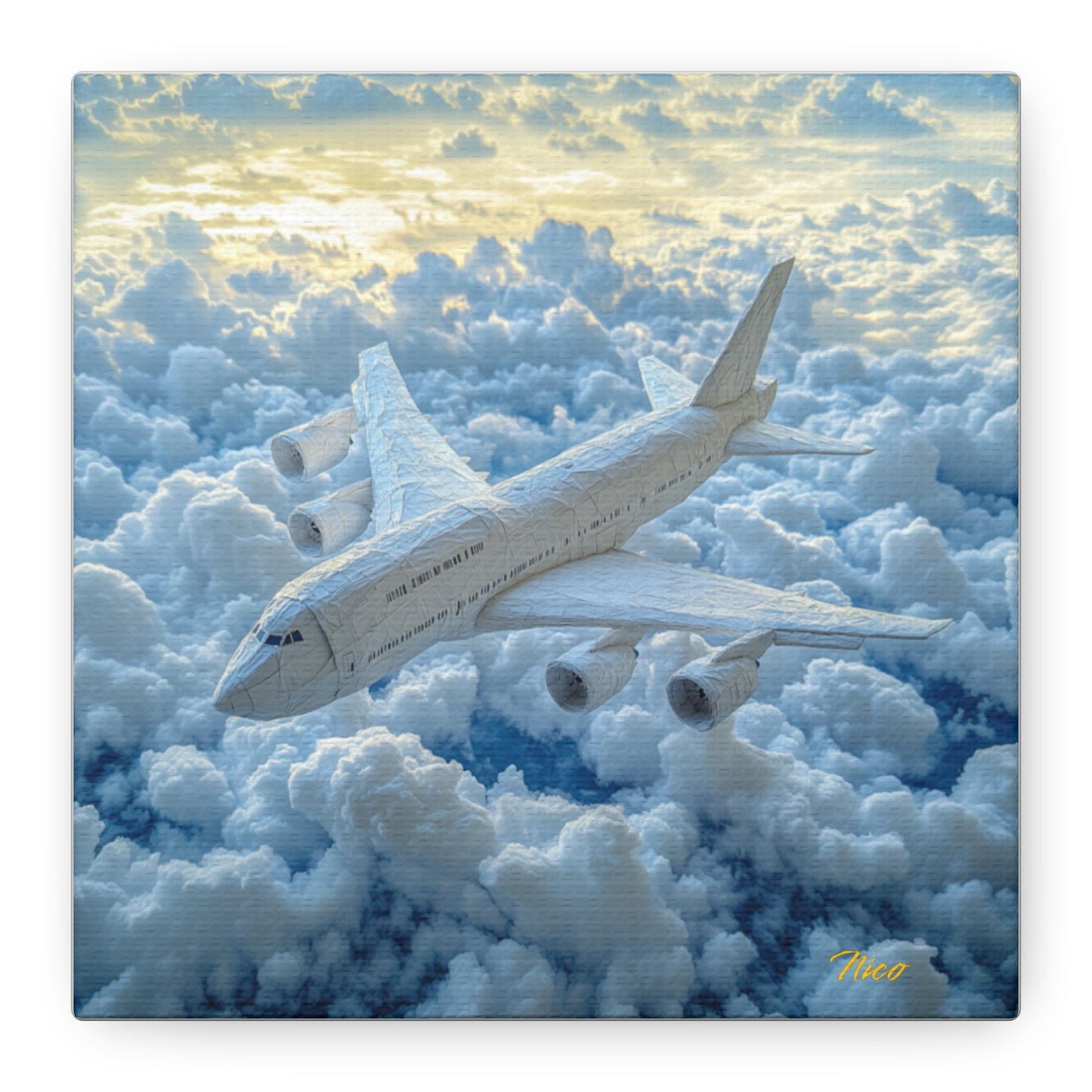 Frequent Flyer Miles Series Print #10 - Streched Matte Canvas Print, 1.25" Thick