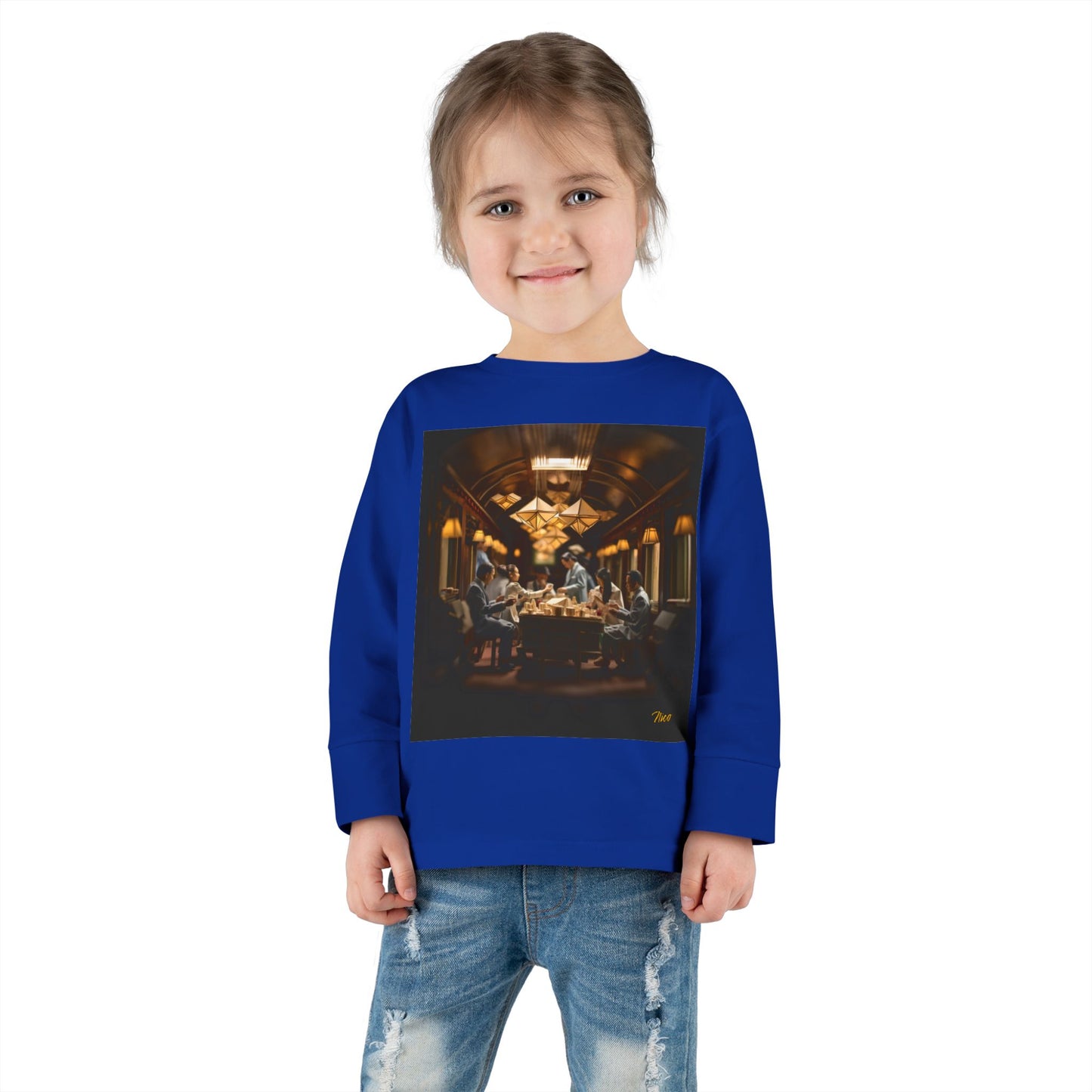 Orient Express Series Print #6 Toddler Long Sleeve Tee