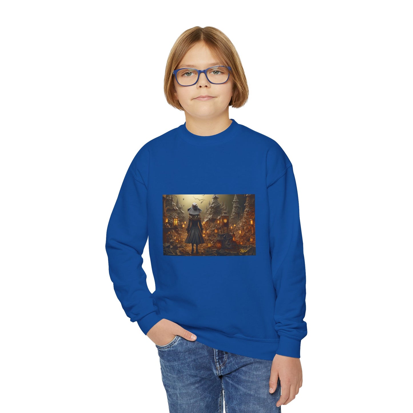 Halloween 2024 Series Print #3 Youth Crewneck Sweatshirt