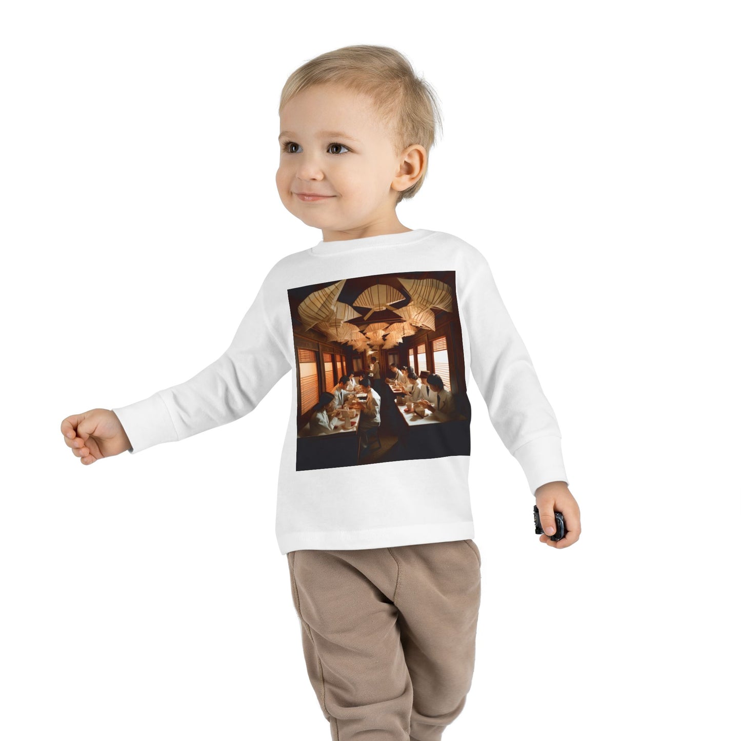 Orient Express Series Print #4 Toddler Long Sleeve Tee