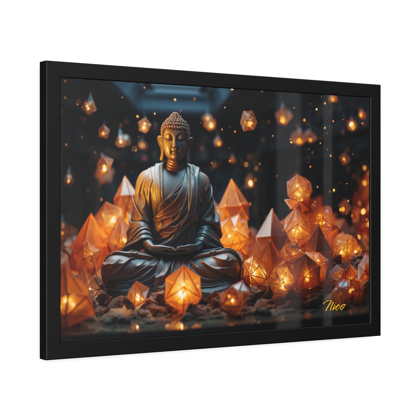 Ascending Buddha Series Print #10- Framed Fine Art Paper Print