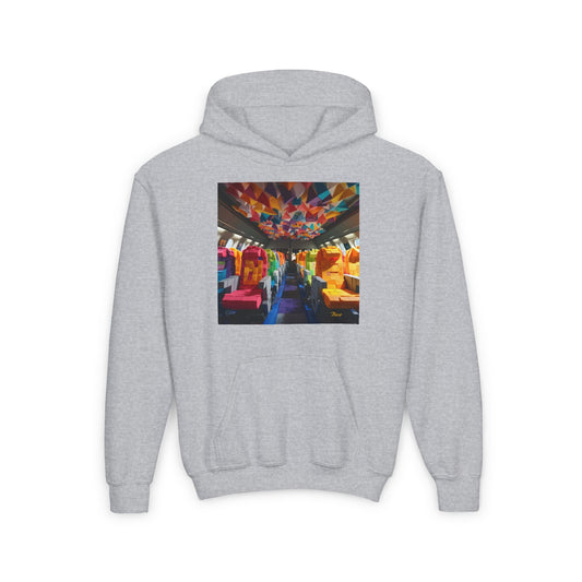 Frequent Flyer Miles Series Print #4 Youth Heavy Blend Hooded Sweatshirt