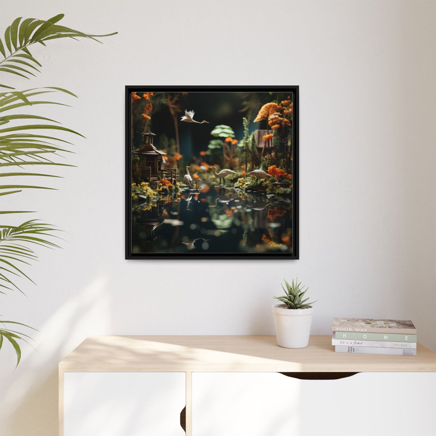 Born On A Bayou Series Print #6 - Black Framed Canvas Print