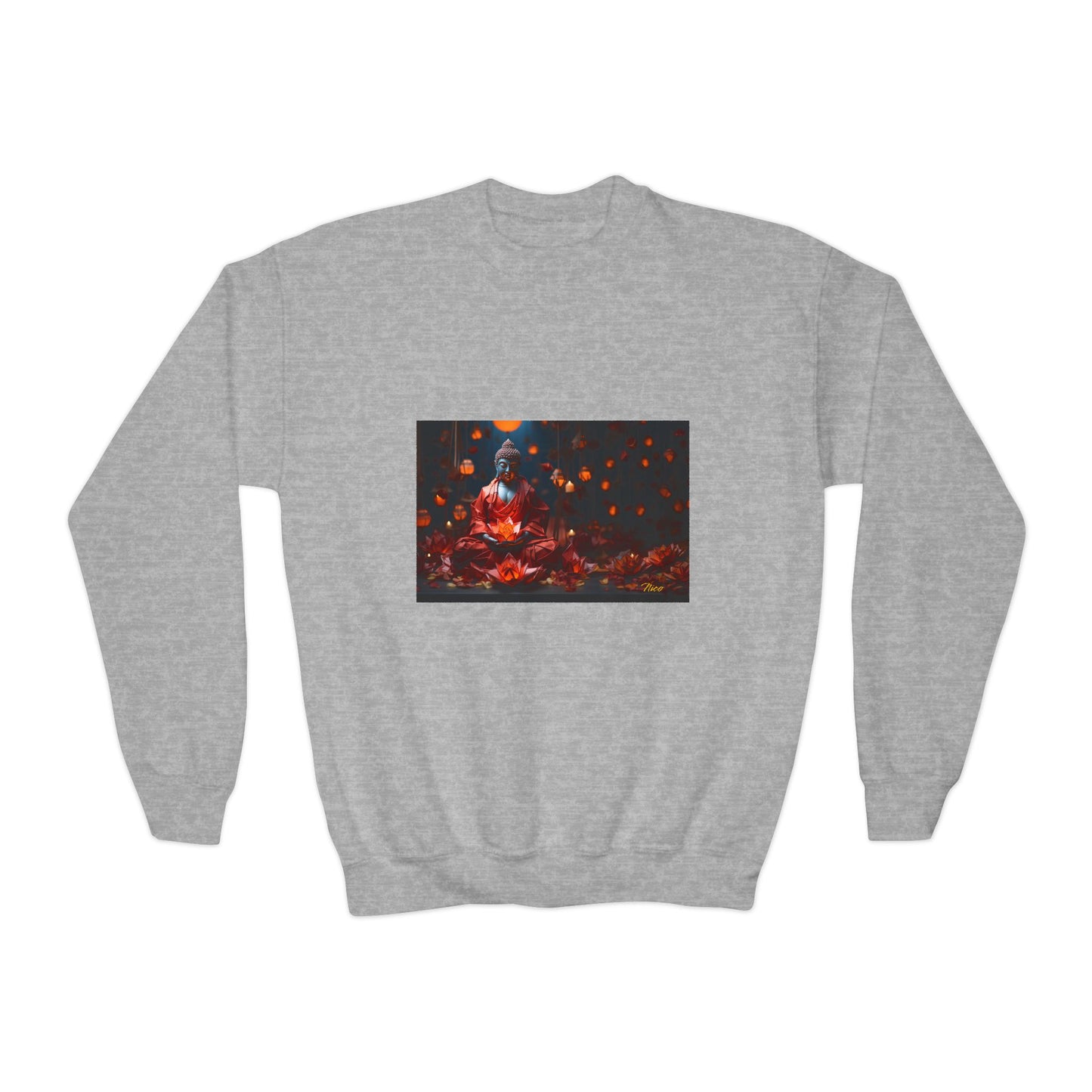 Ascending Buddah Series Print #2 Youth Crewneck Sweatshirt