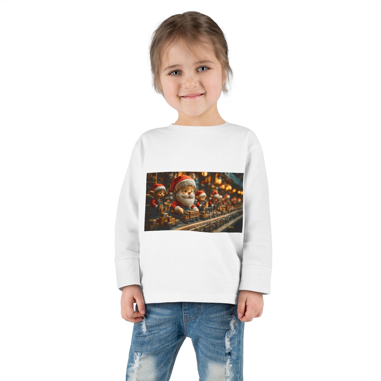 Chirstmas 2024 Series Print #3 Toddler Long Sleeve Tee