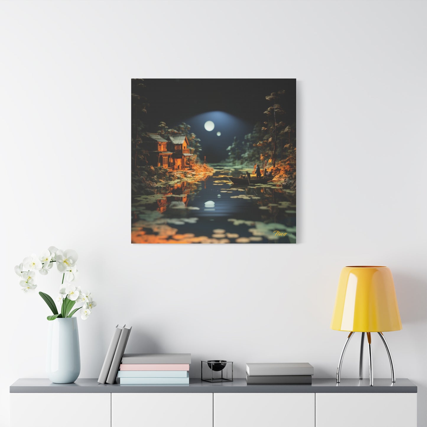 Born On A Bayou Print #3 - Streached Matte Canvas Print, 1.25" Thick