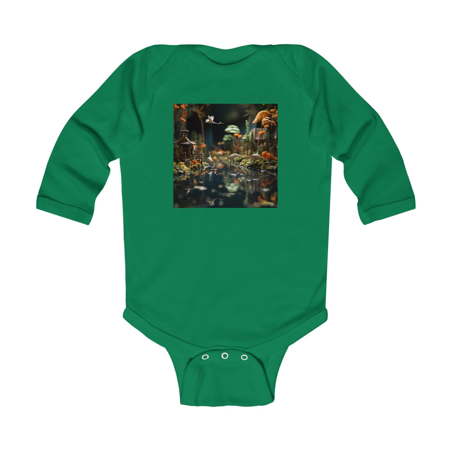 Born On A Bayou Series Print #6 Infant Long Sleeve Bodysuit