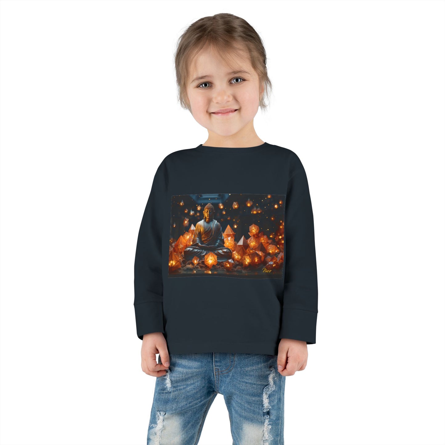 Ascending Buddha Series Print #9 Toddler Long Sleeve Tee