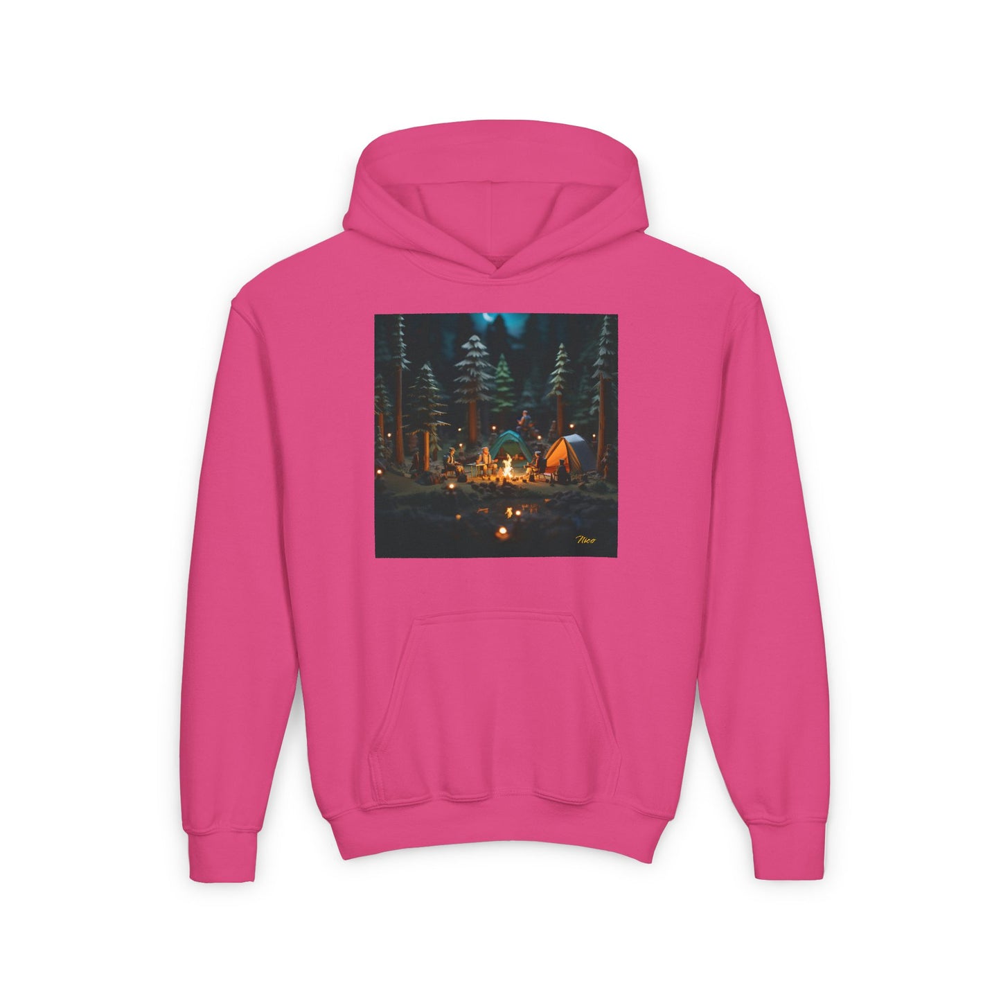 Under The Starry Skies Series Print #3 Youth Heavy Blend Hooded Sweatshirt