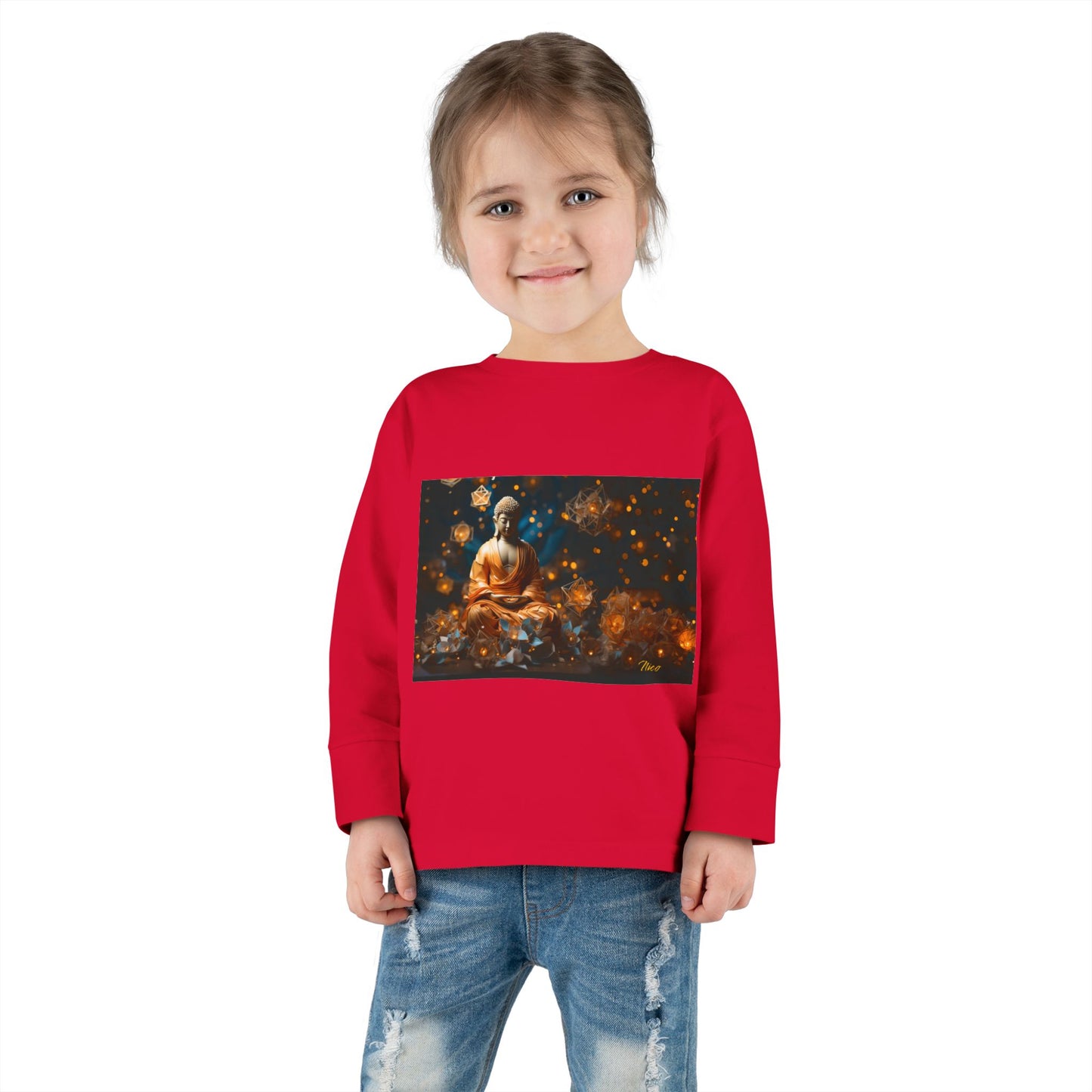 Ascending Buddha Series Print #8 Toddler Long Sleeve Tee