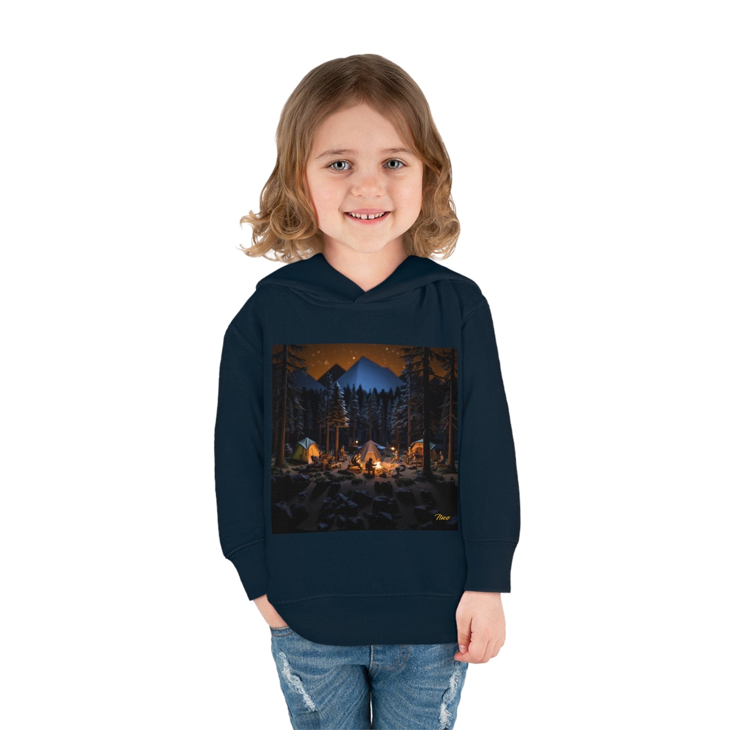 Under The Starry Skies Series Print #1 Toddler Pullover Fleece Hoodie